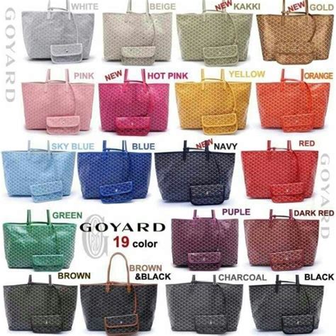 goyard bag colors.